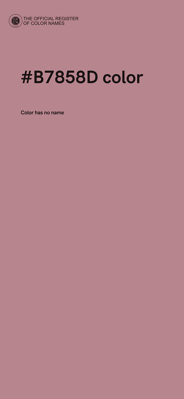 #B7858D color image
