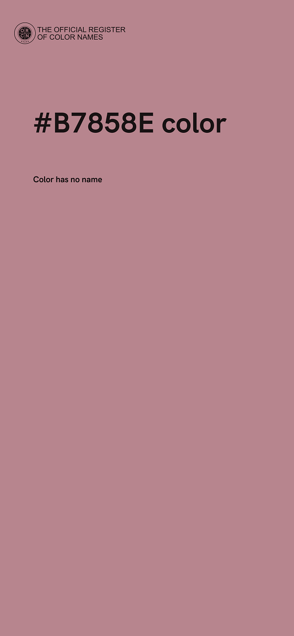 #B7858E color image