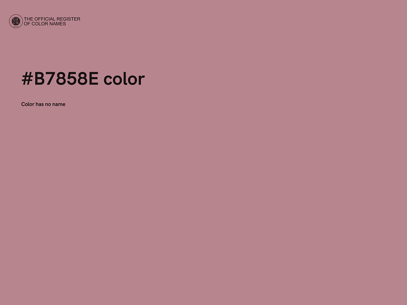 #B7858E color image