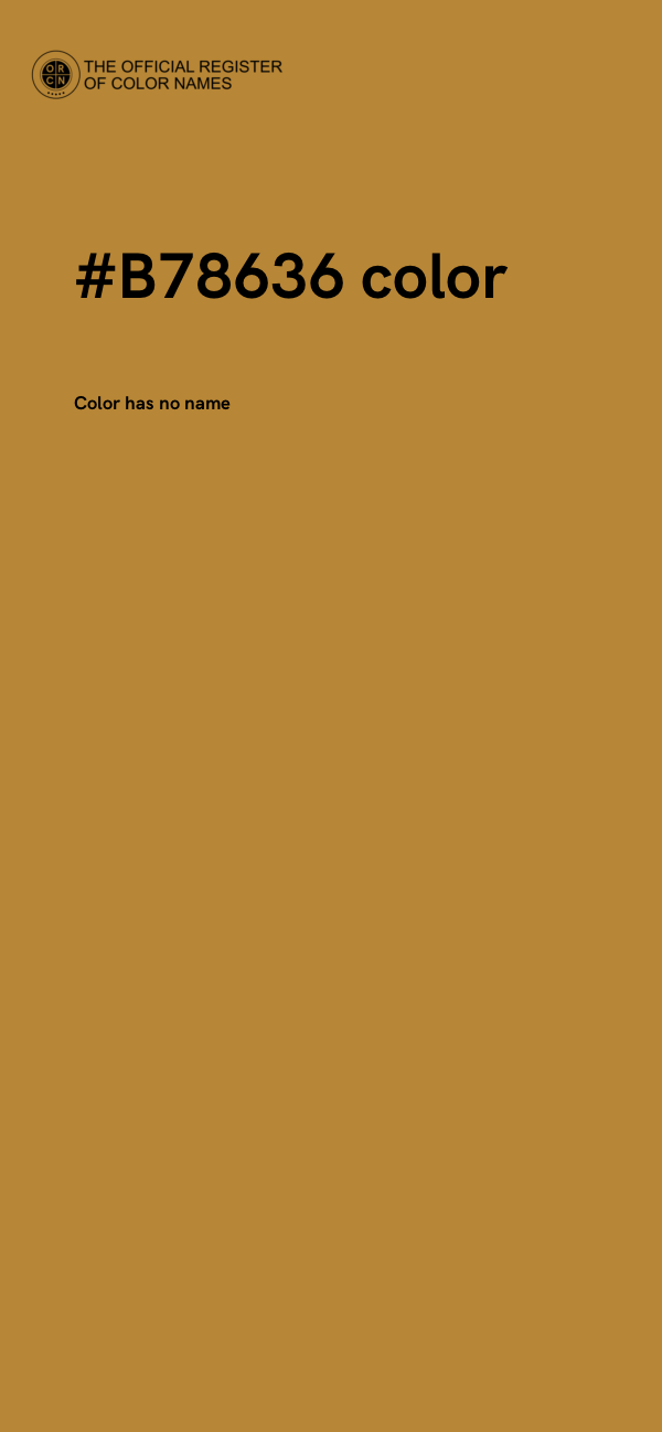 #B78636 color image