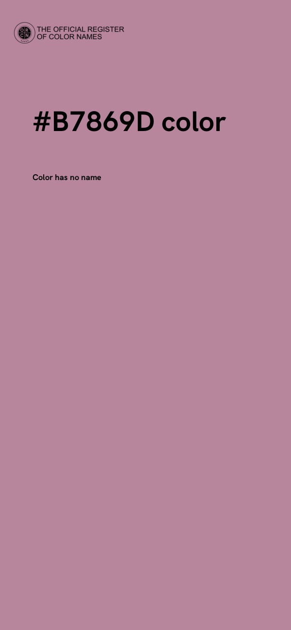 #B7869D color image