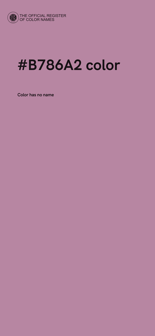 #B786A2 color image