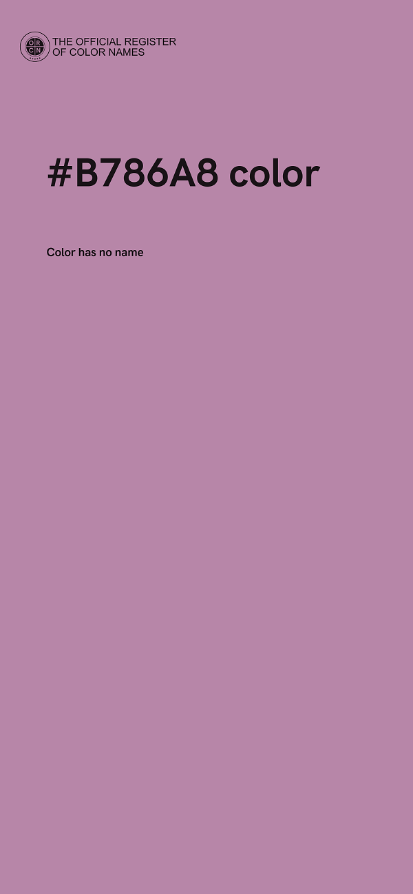 #B786A8 color image
