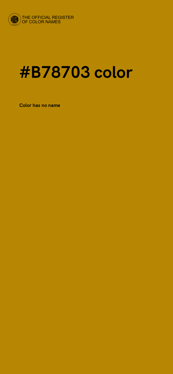 #B78703 color image