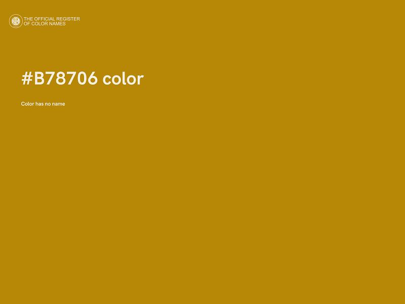 #B78706 color image