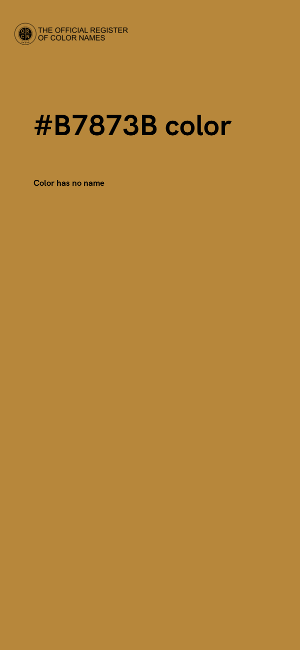 #B7873B color image
