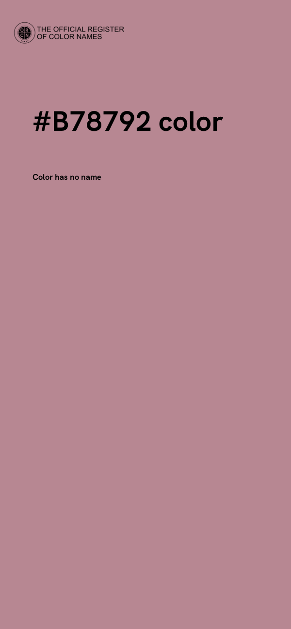 #B78792 color image