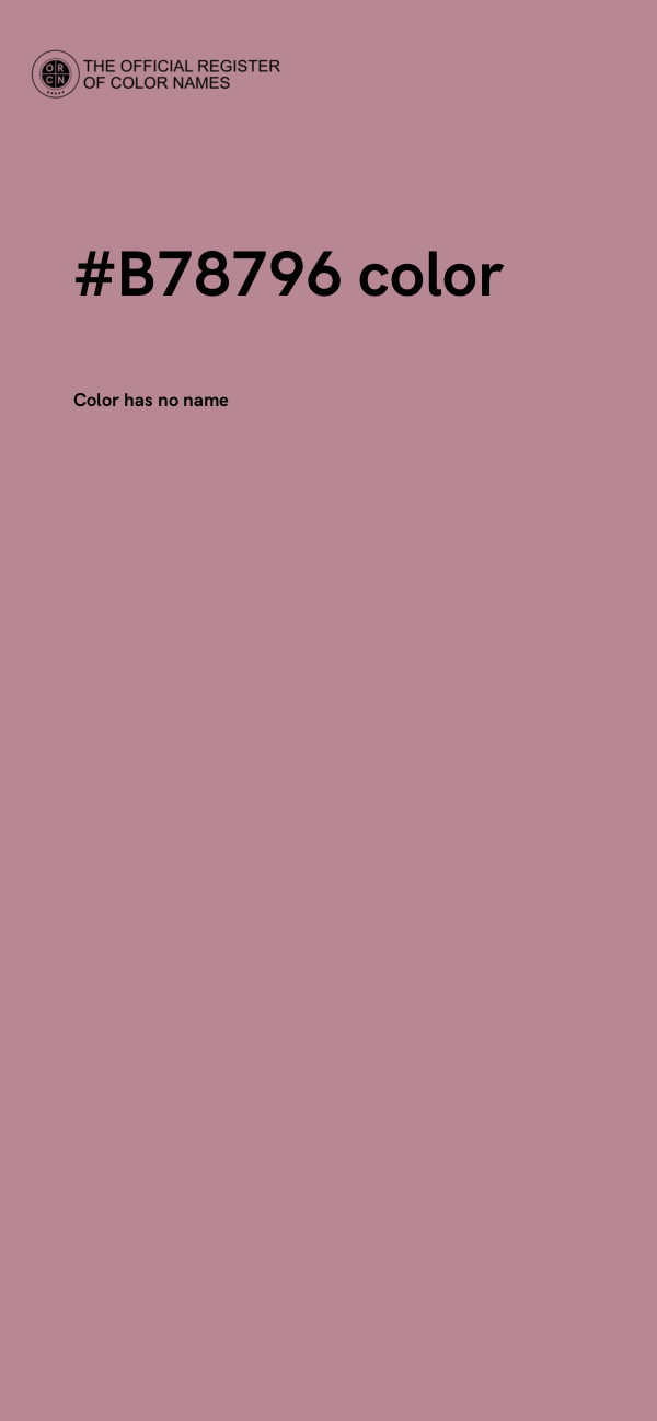#B78796 color image