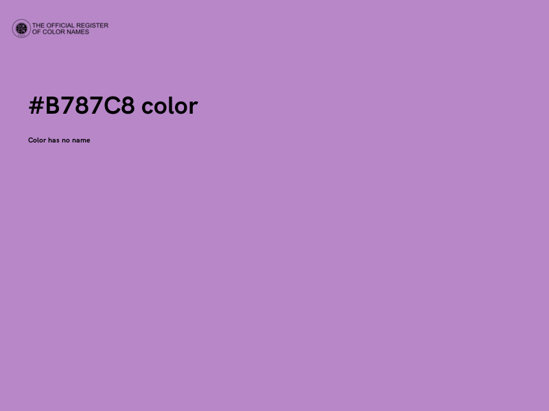 #B787C8 color image