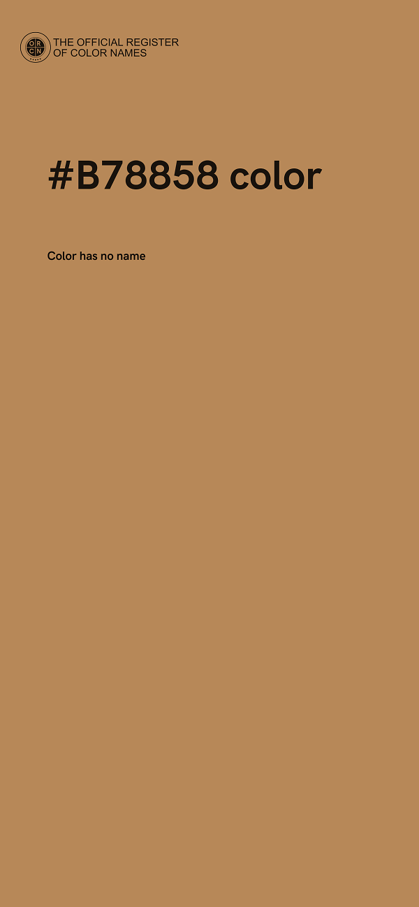 #B78858 color image
