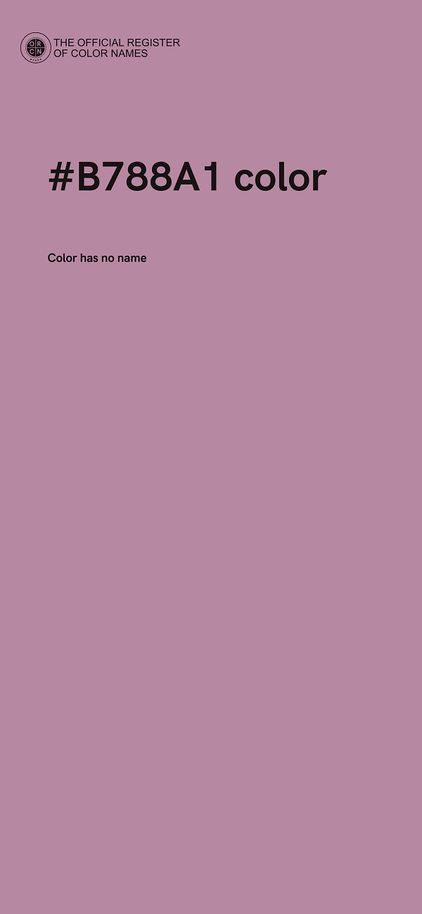 #B788A1 color image