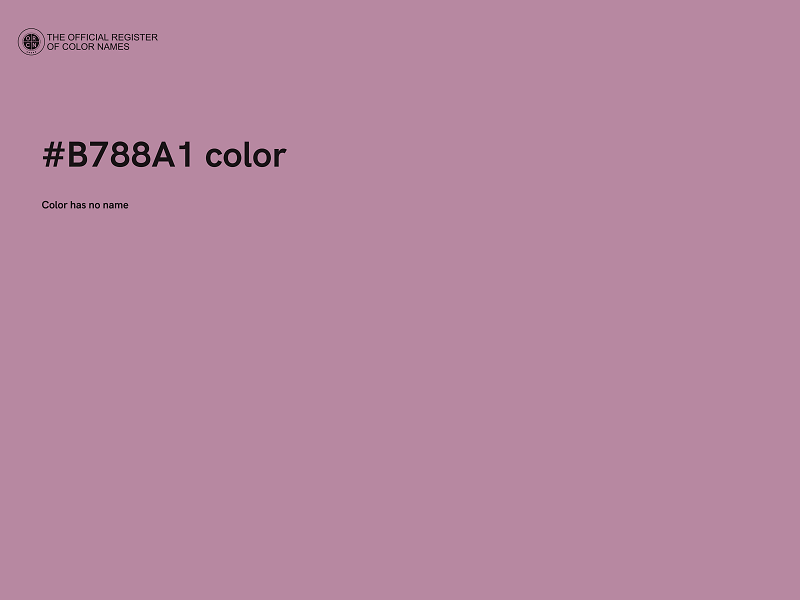 #B788A1 color image