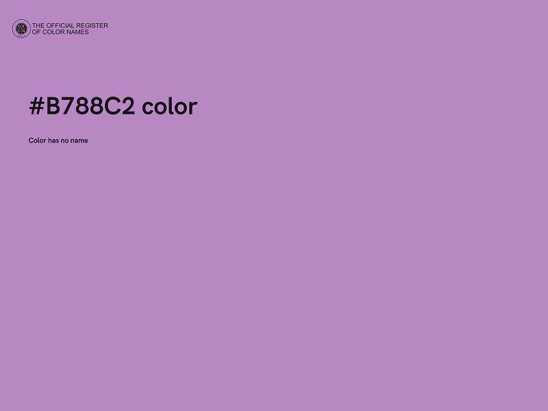 #B788C2 color image