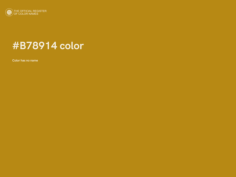 #B78914 color image