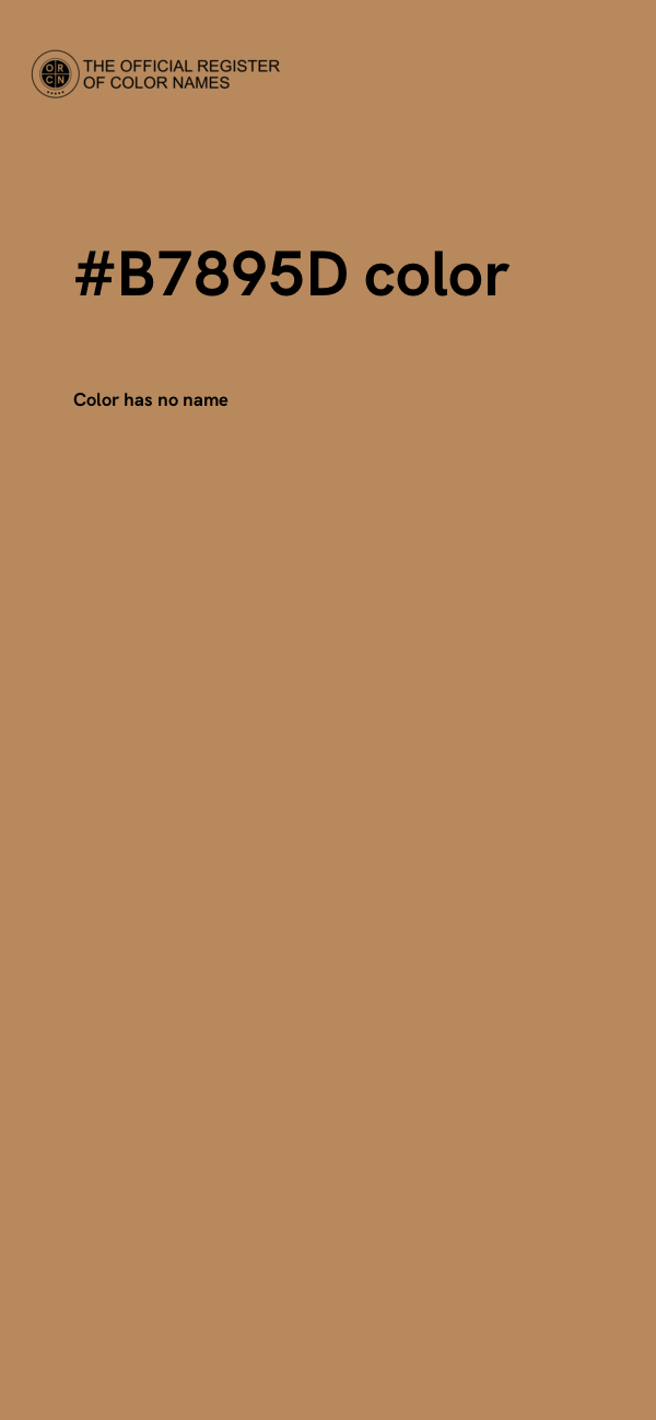 #B7895D color image