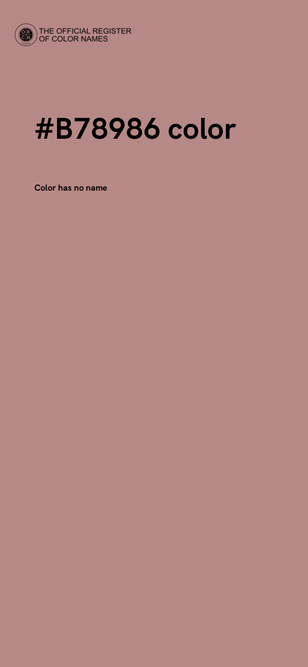 #B78986 color image