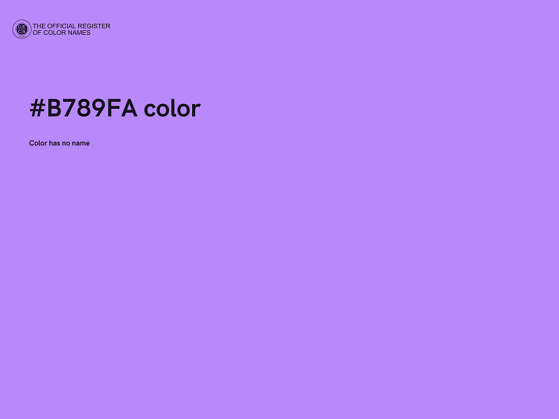 #B789FA color image