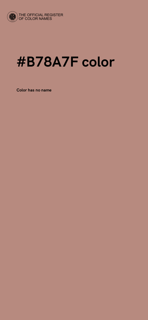 #B78A7F color image