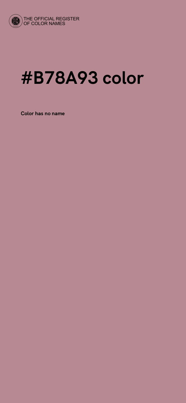 #B78A93 color image