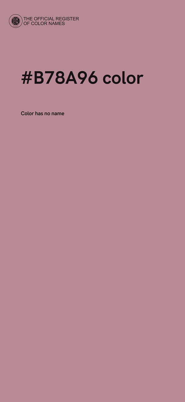 #B78A96 color image