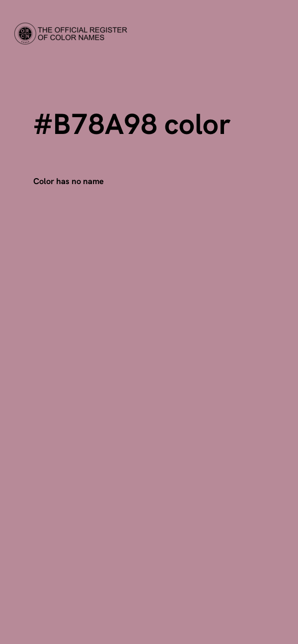 #B78A98 color image