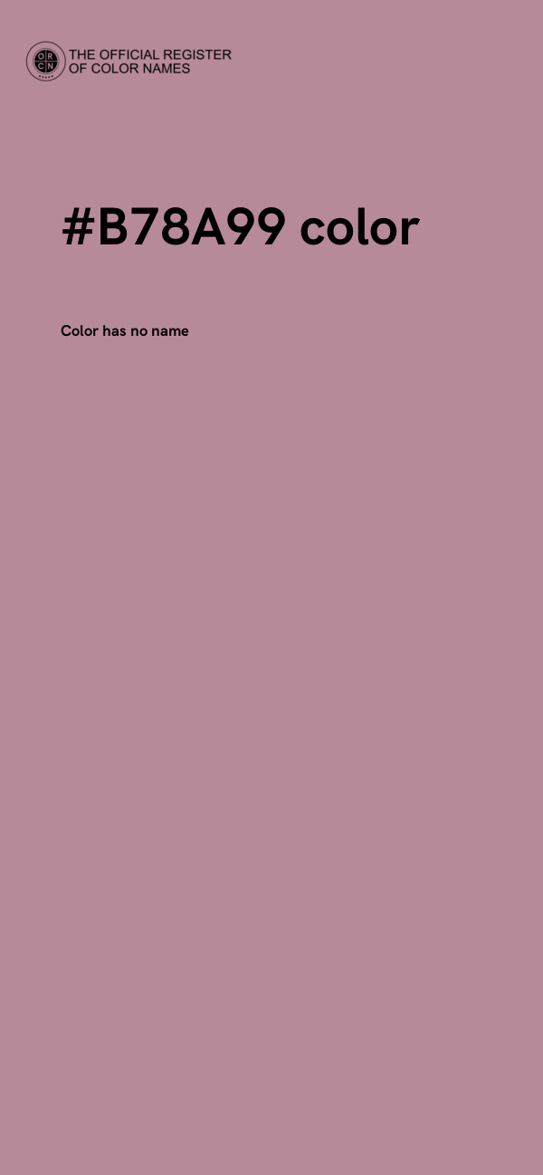 #B78A99 color image