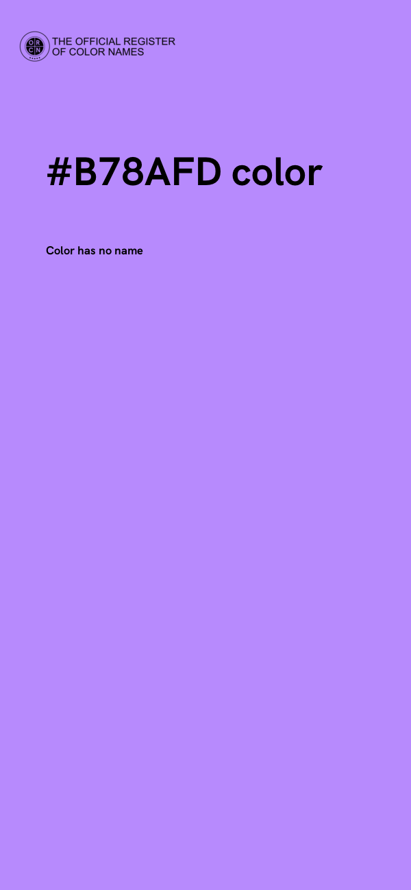 #B78AFD color image