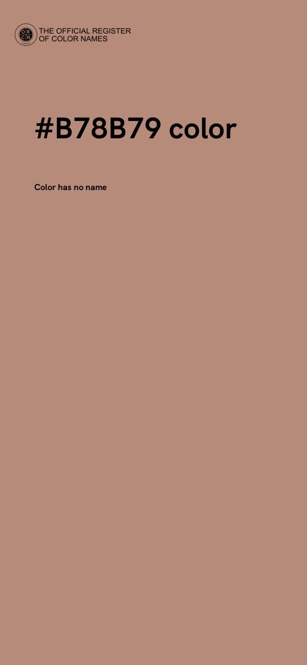 #B78B79 color image