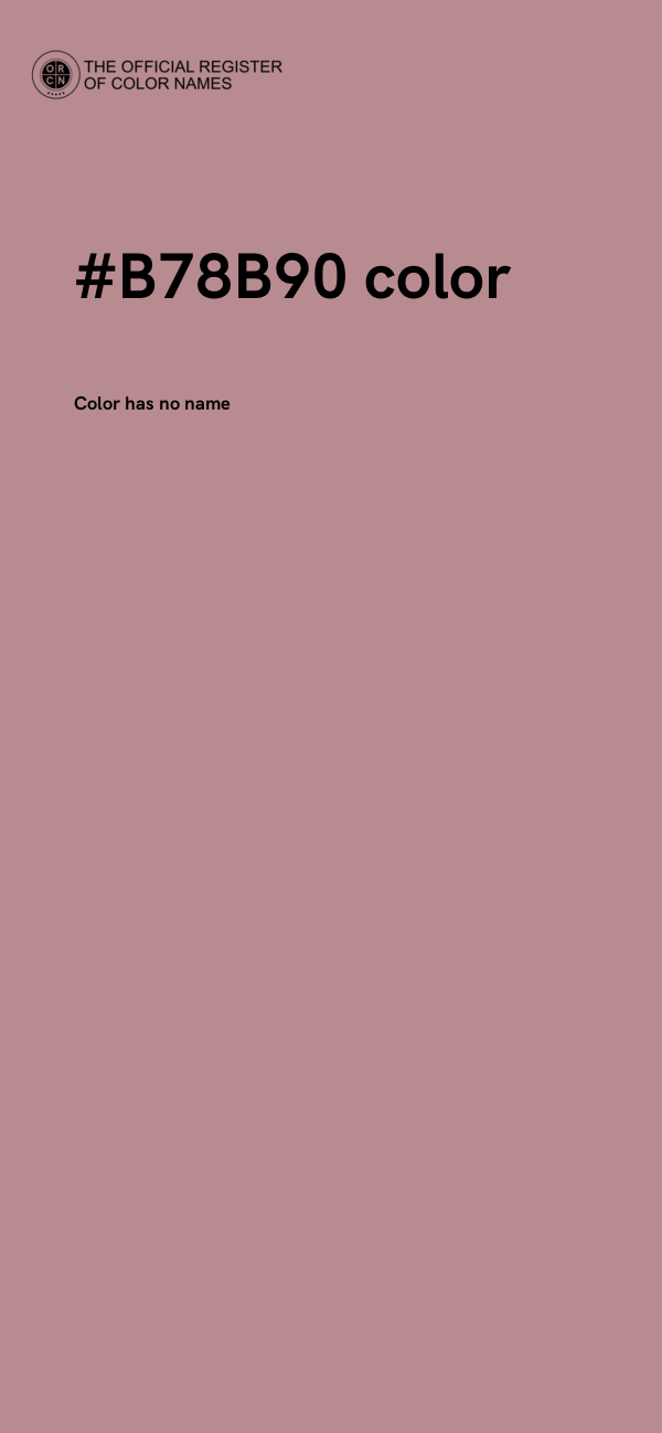 #B78B90 color image