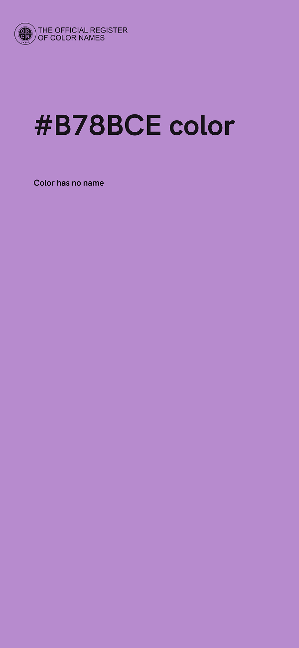 #B78BCE color image