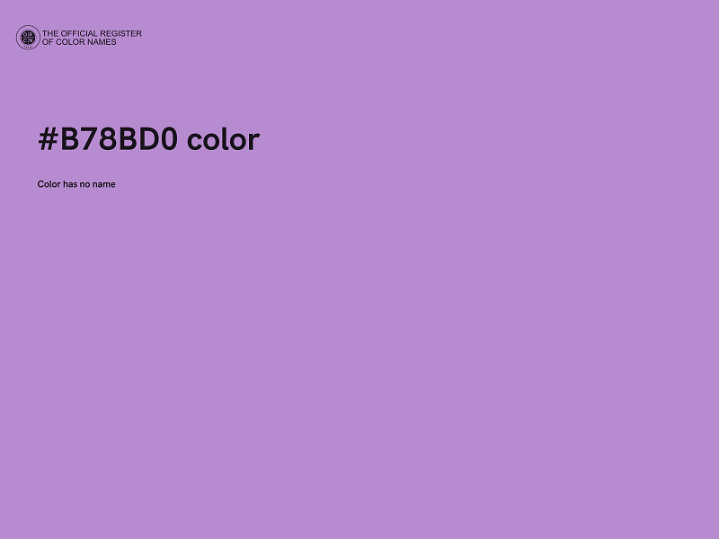 #B78BD0 color image