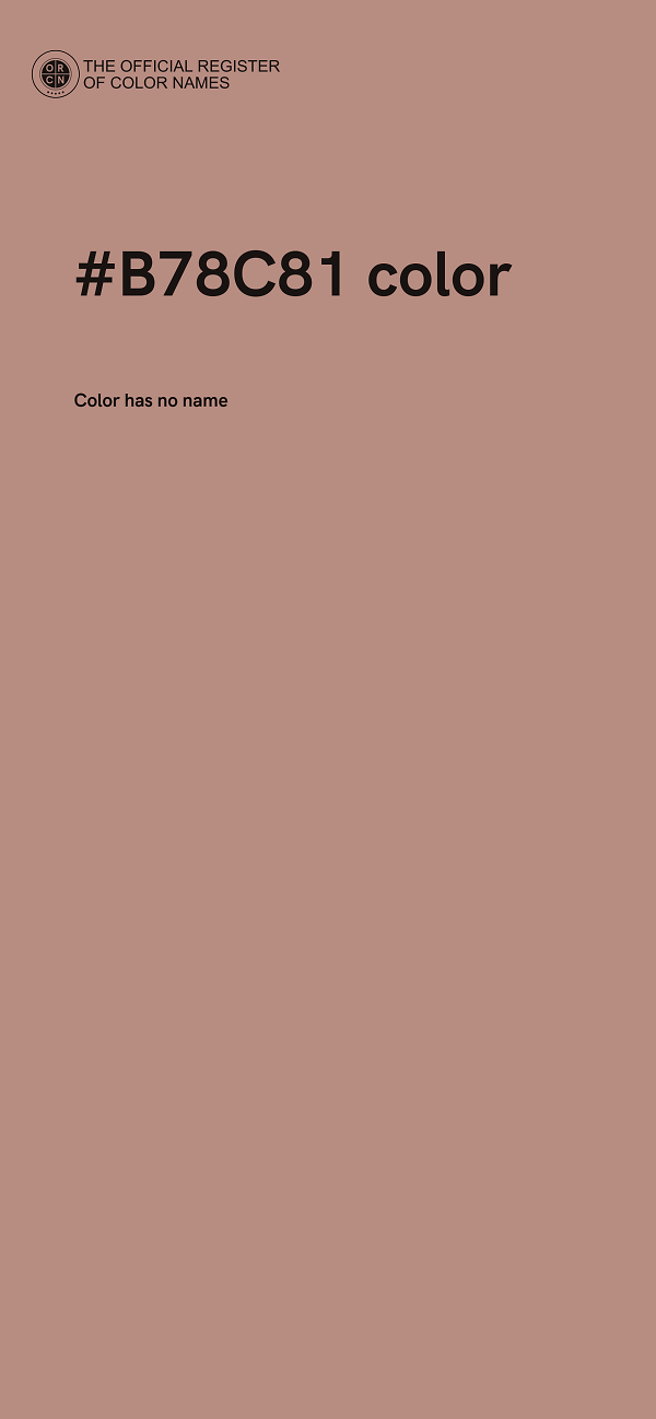 #B78C81 color image