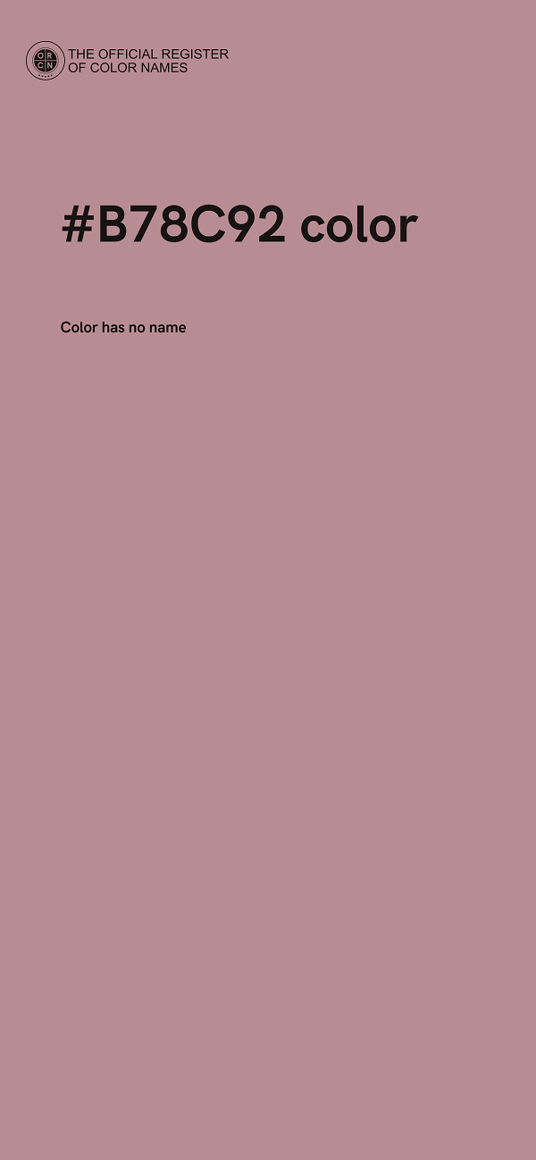 #B78C92 color image