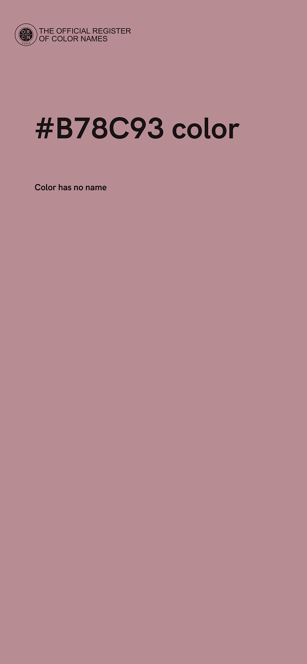 #B78C93 color image