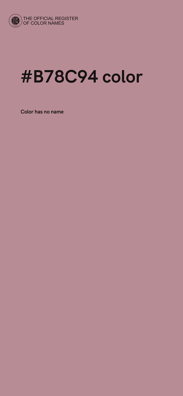 #B78C94 color image