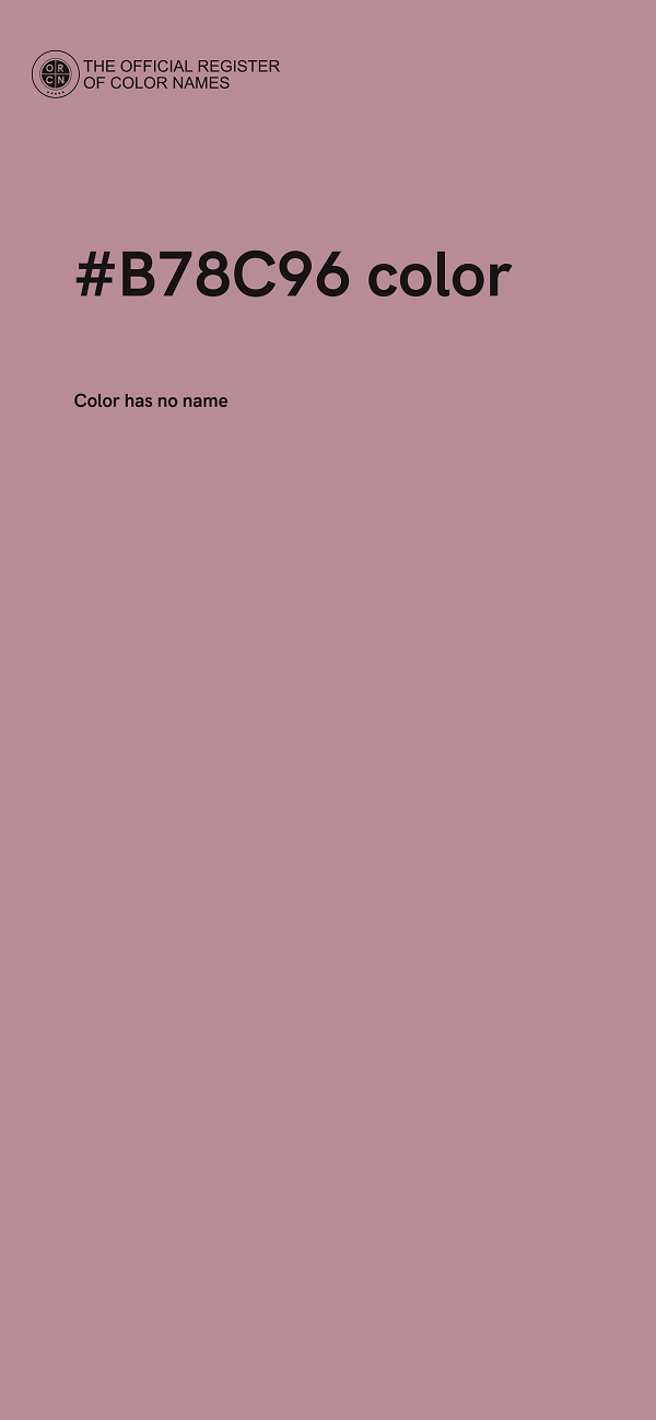 #B78C96 color image