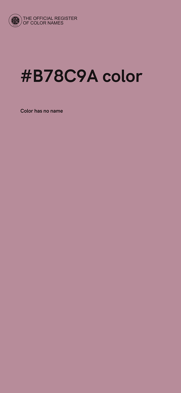 #B78C9A color image