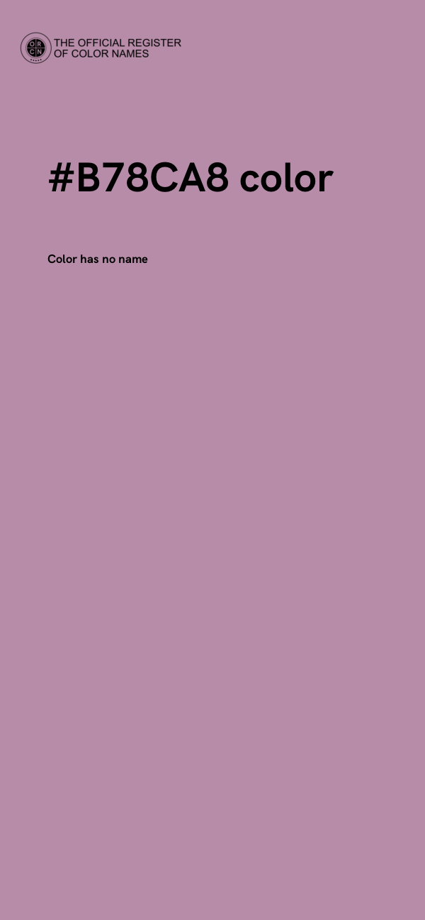 #B78CA8 color image