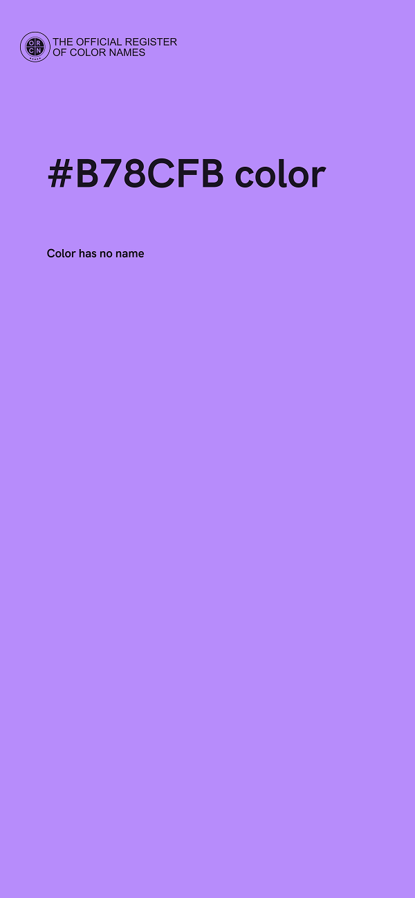 #B78CFB color image
