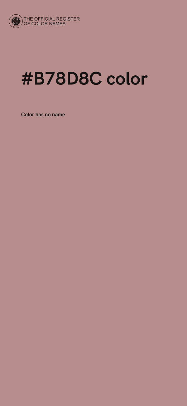 #B78D8C color image