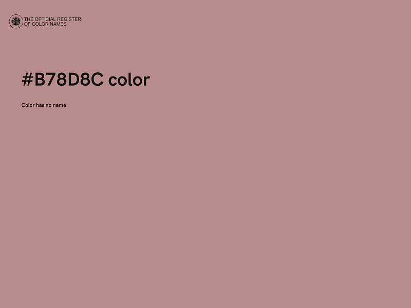 #B78D8C color image