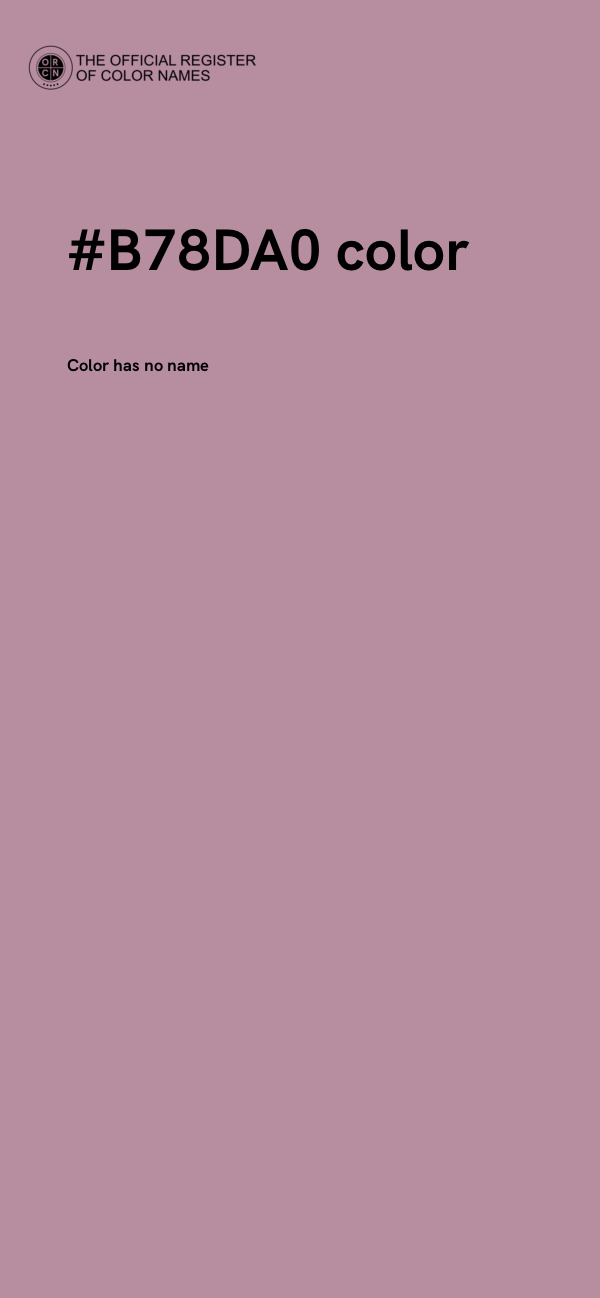 #B78DA0 color image