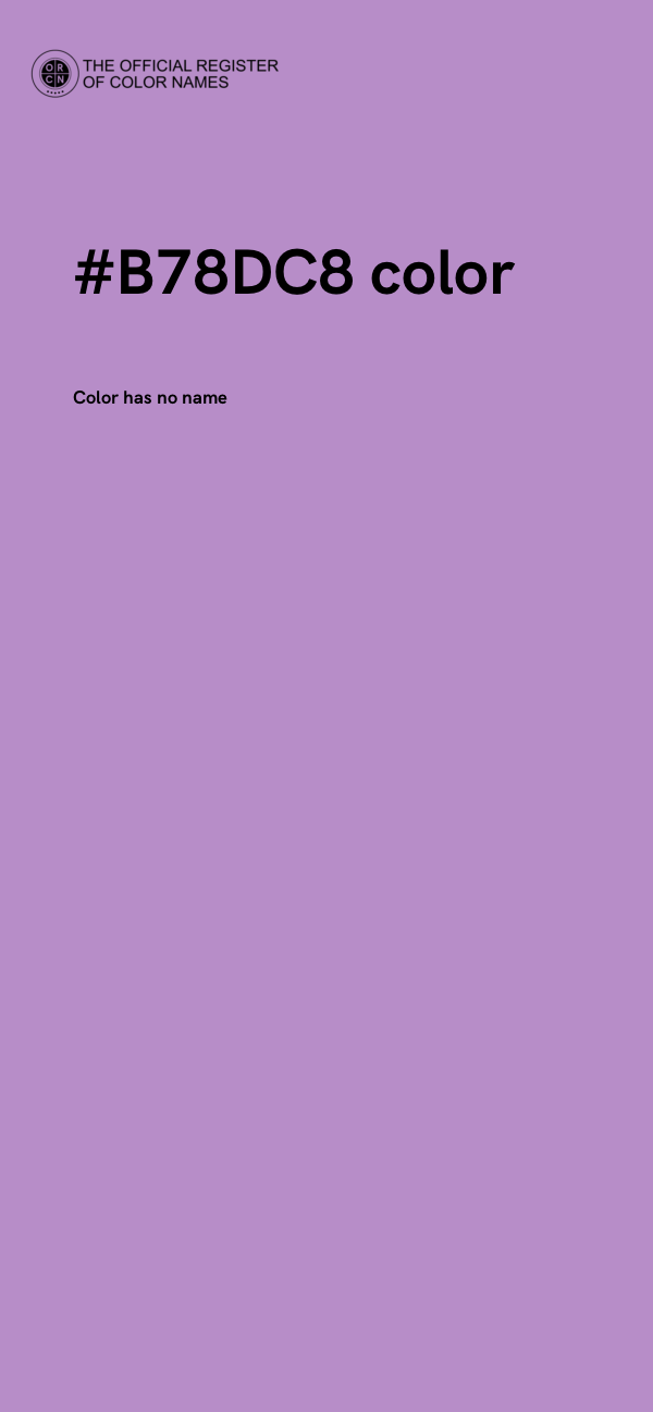 #B78DC8 color image