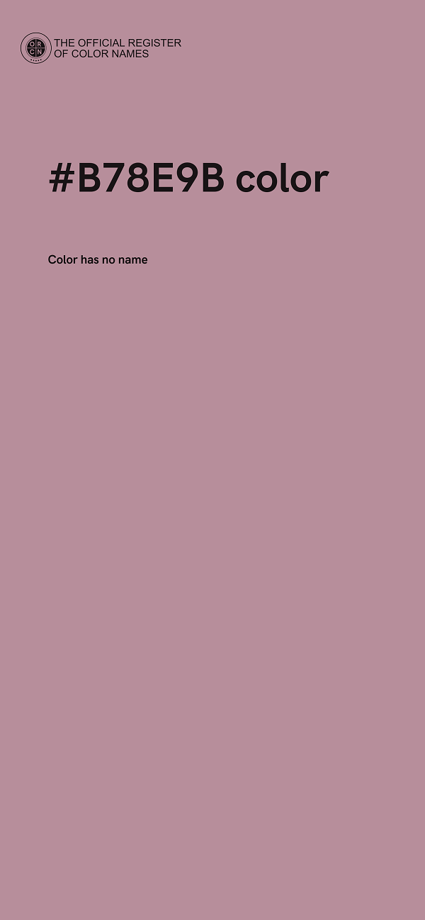 #B78E9B color image
