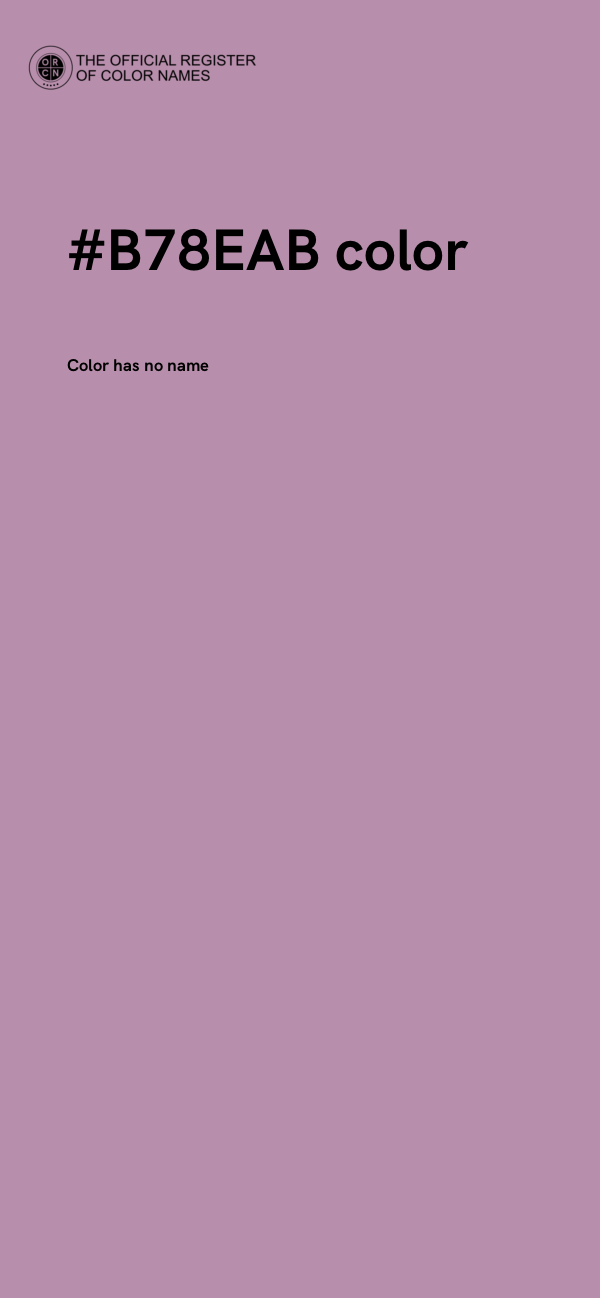 #B78EAB color image
