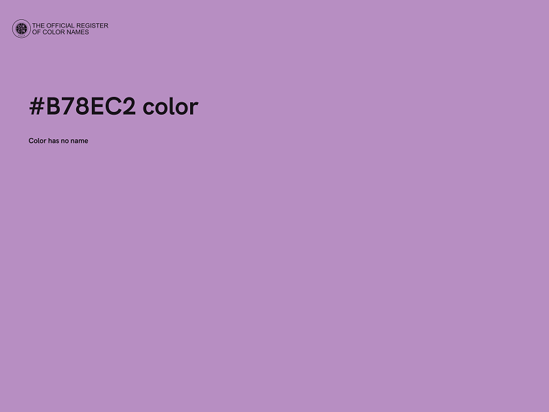 #B78EC2 color image