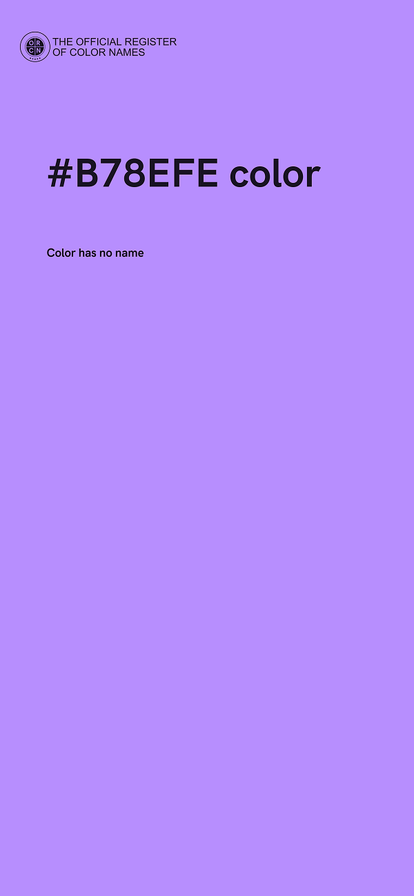 #B78EFE color image