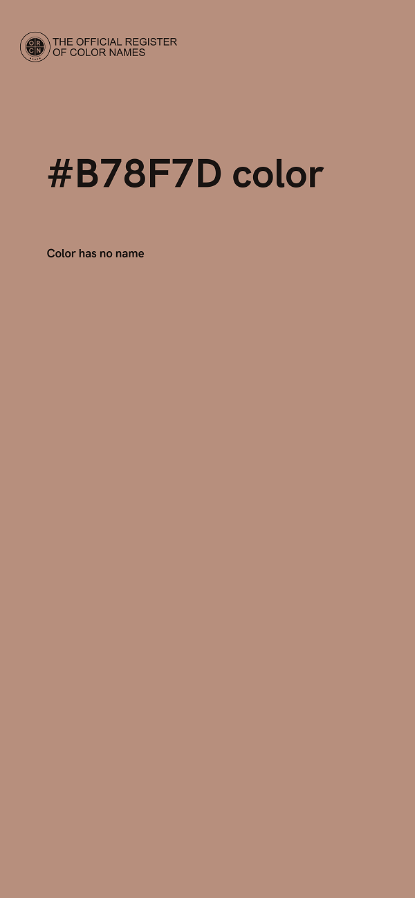 #B78F7D color image