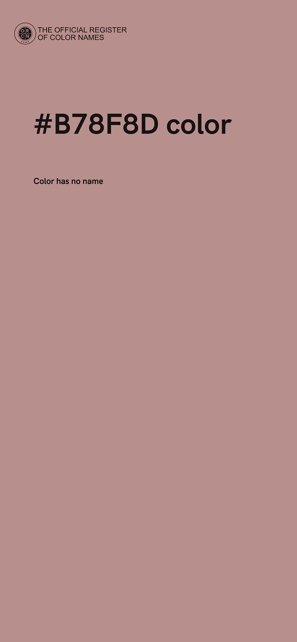 #B78F8D color image