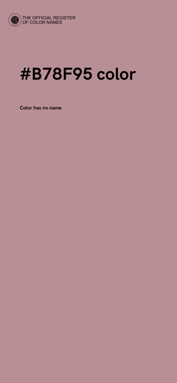 #B78F95 color image